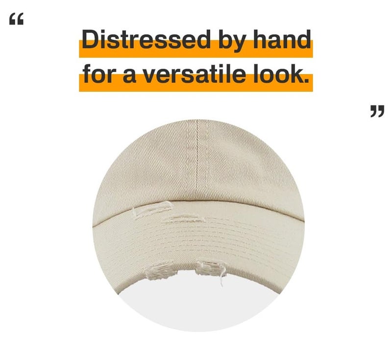 KBETHOS KBE-Vintage STN Vintage Washed Cotton Baseball Cap, Stone - Image 5